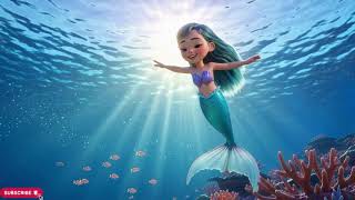 Luna the Brave Little Mermaid 🧜‍♀️✨ | 3 Minute Bedtime Story for Kids | Magical Ocean Adventure