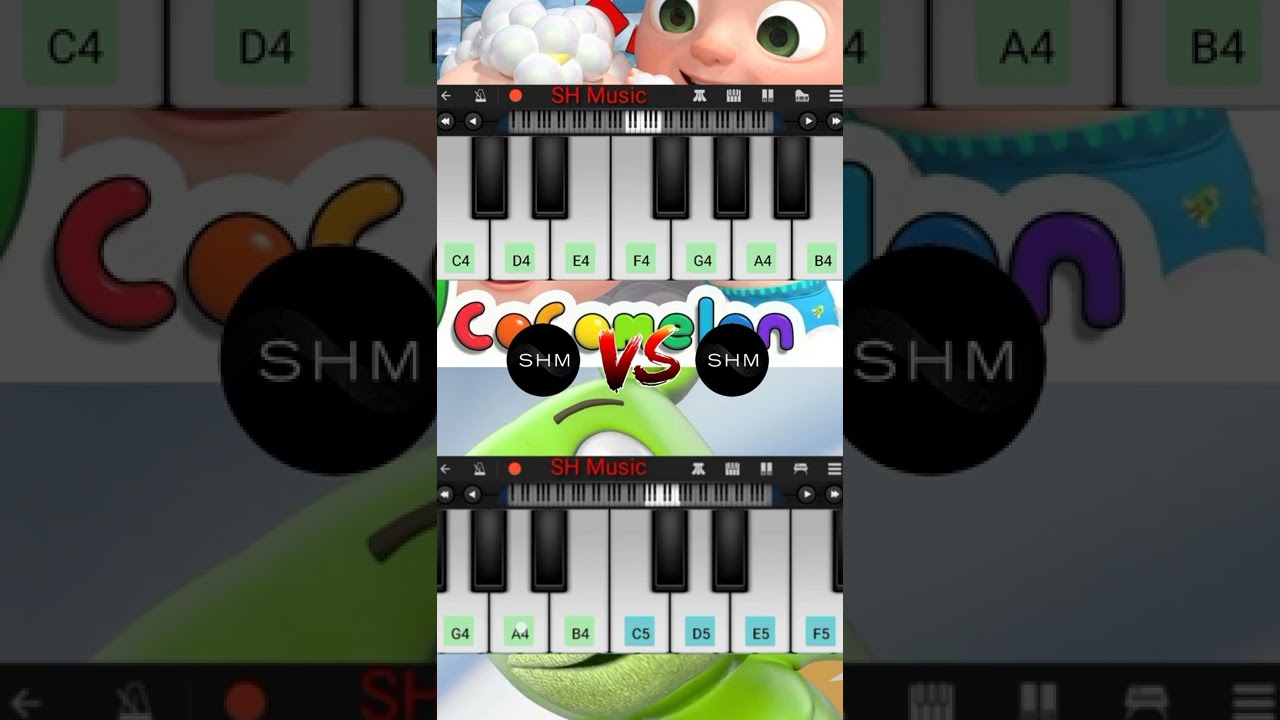 Bath Song Vs Gummy Bear 🐻 Easy Piano Tune | 