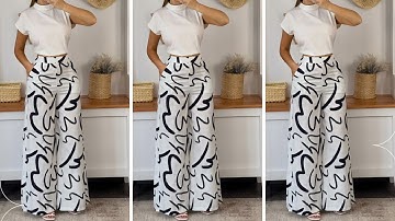 “How to Draft Palazzo Trousers Like a Pro | Simple Pattern Making Tutorial”