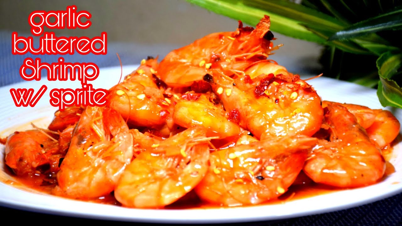 Garlic buttered shrimp with Sprite | garlic shrimp |buttered shrimp ...