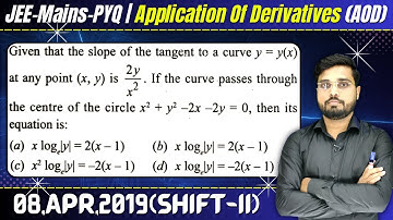 Given that the slope of the tangent to a curve y = y(x) at any point (x, y) is (2y)/(x^2) If the