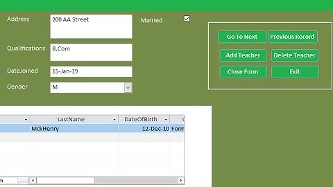 Adding Buttons on A Form in Ms Access