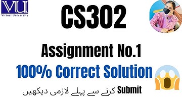 CS302 ASSIGNMENT 1 SOLUTION FALL 2025 | CS302 ASSIGNMENT 1 SOLUTION 2025 | CS302 ASSIGNMENT 1 #CS302
