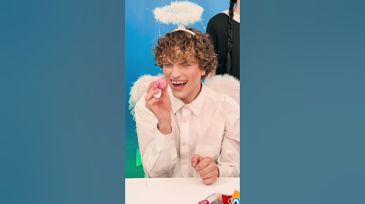 Angel vs Devil! 😇😈 Cotton Candy Challenge! Wednesday's in Shock 😱