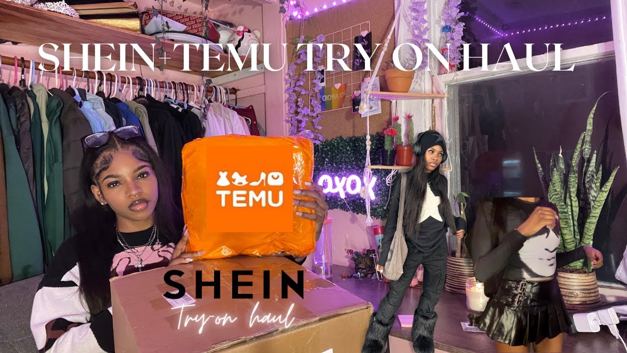HUGE $300 SHEIN & TEMU TRY-ON HAUL 2023! ☆ Y2K trendy clothes, fur boots, jewelry, beanies + more