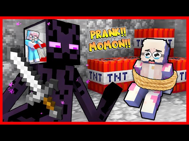 ATUN MENGENDALIKAN ENDERMAN u0026 PRANK MOMON !! Feat @sapipurba Minecraft class=