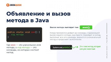 Создания метода в java | Фрагмент лекции JavaRush - университета