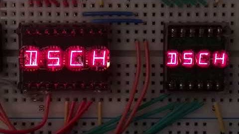 DL1414 & DL2416 LED Display testing.