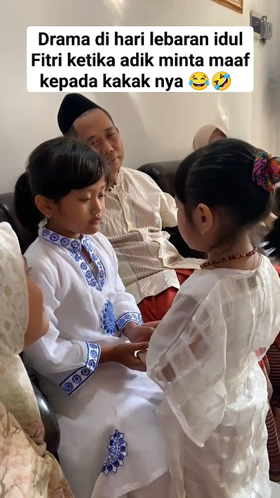 momen lucu ketika adik minta maaf kepada kakak saat lebaran idul Fitri ‼️ #ngakak #lucu #kocak