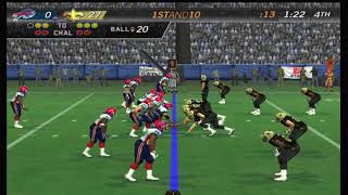 Madden NFL 09 (PS2) bills vs saints (at new orleans) (CPU vs CPU)