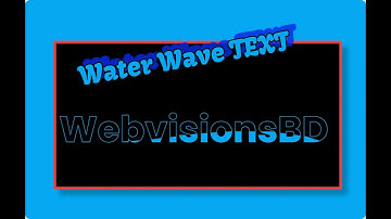 Elementor Water Wave TEXT Animation | WordPress Elementor Pro Tutorial | Elementor Tips and Tricks