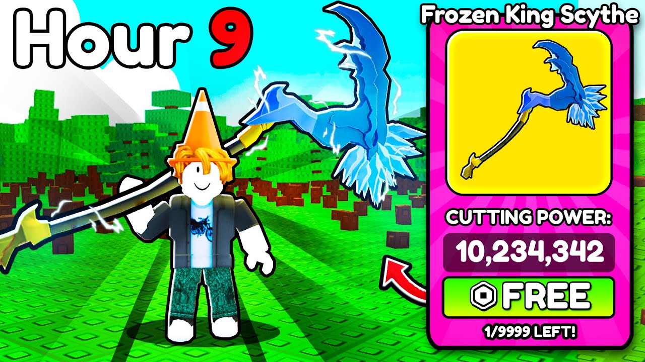 Я выжил 24 часа, играя бесплатно в Roblox Cut Trees!