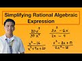 Simplifying Rational Algebraic Expressions - Grade 8 Math