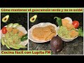 🥑 Cómo mantener el guacamole verde y no se oxidé.