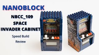 Nanoblocks NBCC_109 Space Invaders Cabinet Review and Speed Build