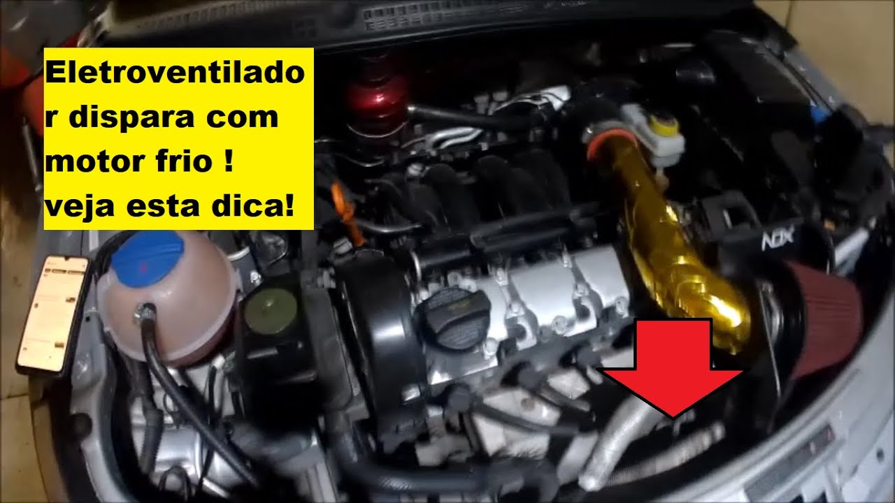 Porque a ventoinha liga mesmo com o motor frio? - YouTube