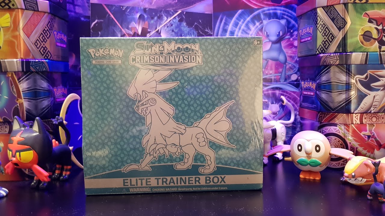 Pokemon TCG Crimson Invasion Elite Trainer Box Opening  - Ultra Beast GX time!!!!