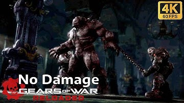 Gears of War Reloaded - Berserker No Damage Boss Fight 4K (Insane Difficulty)
