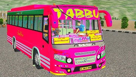 Bussid _Tabbu kerala private bus mod for bus simulator Indonesia _bussid New mod