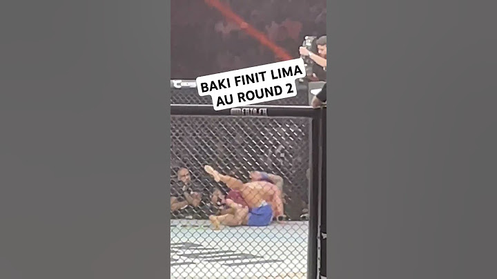 la finition de Baki face a Thiago Lima mors de l'ARES 30