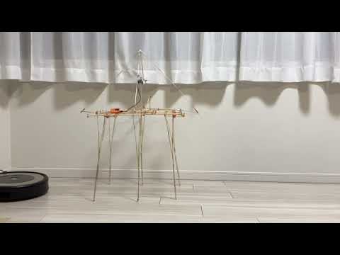 M5StickCとサーボモーター1個でちょっと大きな多脚歩行ロボット