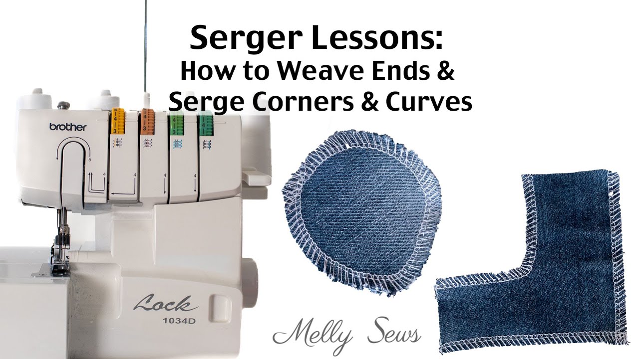 How to Sew a Rolled Hem on a Sewing Machine or Serger - Melly Sews