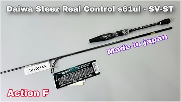 Cần câu cá Tráp , Chẽm , Daiwa Steez Real Control S61ul có Action Fast , made in japan ( 2025 )