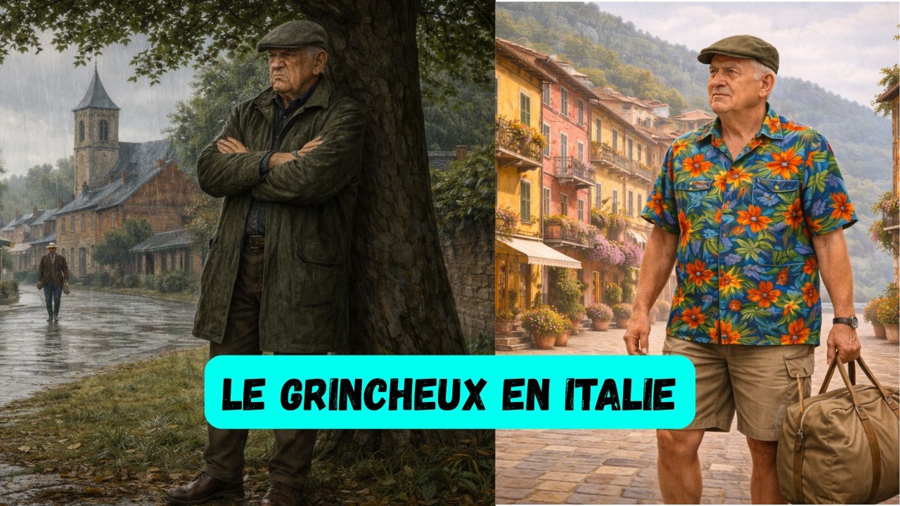 Learn French with short stories | Intermediate B1-B2 | The grumps in Italy