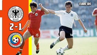 West Germany vs Romania 2  1 Full Highlight & All Goals Euro 84