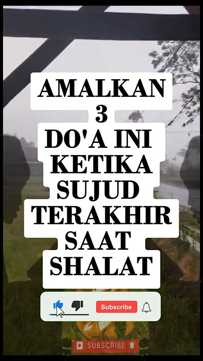 DO'A SUJUD TERAKHIR