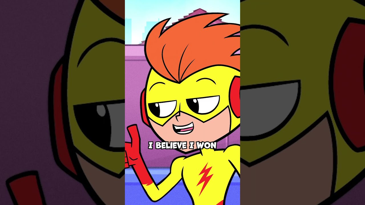Robin Races Kid Flash Teen Titans Go Shorts Dckids