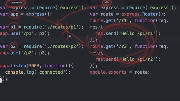 Server Side JavaScript - Routes separate 3