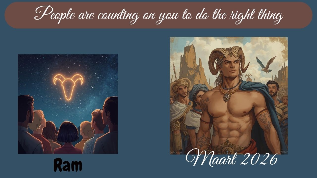 TAROT RAM   Maart 2026 -People are counting on you to do the right thing