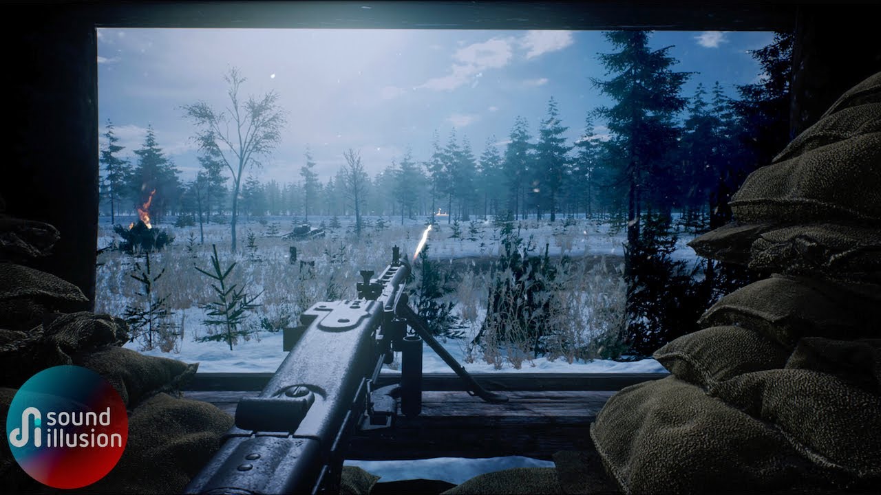 MG42 Machine Gun Post | Pillbox WW2 Ambience