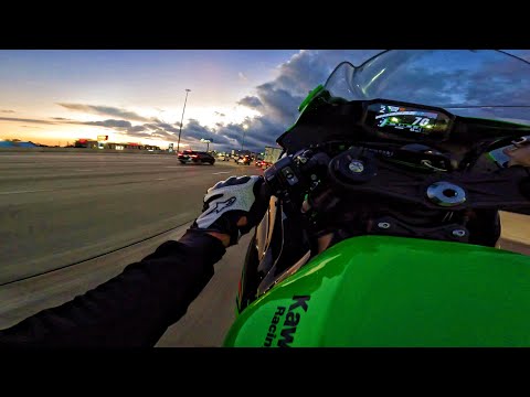 600CC SUNSET RIDE | ZX6R PURE SOUND