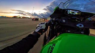 600CC SUNSET RIDE | ZX6R PURE SOUND