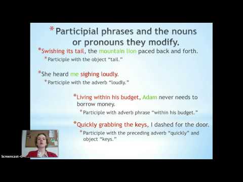 Participial Phrases