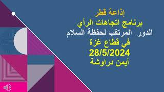 اتجاهات الرأي - إذاعة قطر - حلقة عن القبعات الزرق - حفظة السلام- أيمن دراوشة