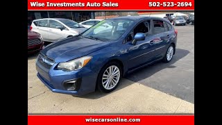 2012 Subaru Impreza Premium Plus 5-Door+S/R Used Sellersburg, IN Wise Investments Auto Sales