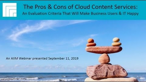 The Pros & Cons in Your Journey to the Cloud
