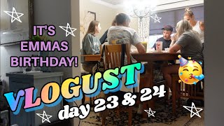 VLOGUST DAY 23 & 24 EMMA'S BIRTHDAY DINNER & MORE DECLUTTERING