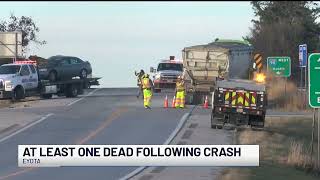 UPDATE: Fatal crash closed I-90 overpass near Eyota Friday