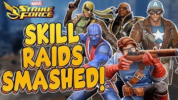 INVADERS AMAZING IN SKILL DOOM RAIDS - NICK FURY REWORK - Marvel Strike Force - MSF