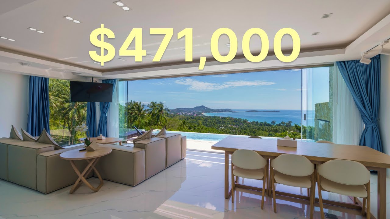 $471,000 3-Bedroom Sea View Pool Villa in Koh Samui Thailand