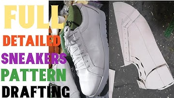 Full sneakers pattern drafting