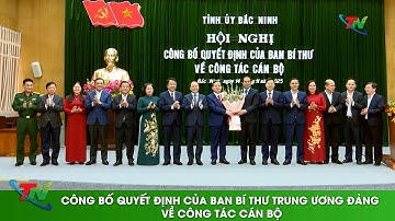 Công bố quyết định của Ban Bí thư Trung ương Đảng về công tác cán bộ