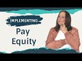 How to implement pay equity