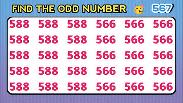 Test Your Visual skills | Can You Find The Odd Number 🔢 And Letter 🔠 Pattern Recognition Test