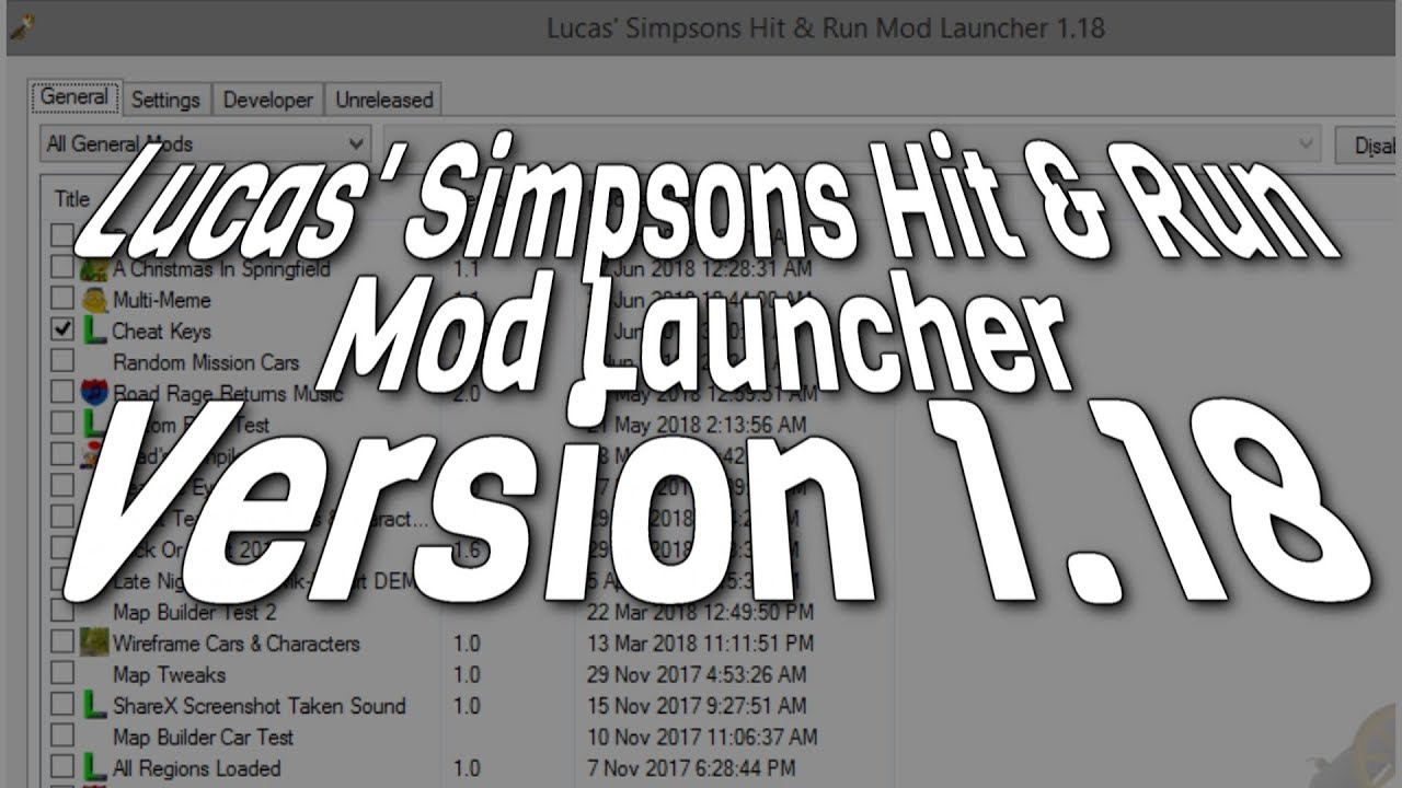 Lucas' Simpsons Hit & Run Mod Launcher: Version 1.18 Highlight Reel ...