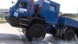 КАМАЗ-Арктика 6x6 - полный обзор от разработчиков, показ жилого модуля внутри